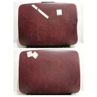 Vintage Classic Dunson Hard Case Maroon Luggage Bag 1980s 62cm