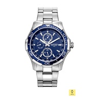 ARMITRON 20-4677BLSV / Men's Analog Watch / TIDE TACHYMETER / 42mm / Multifunction / SS Bracelet / B