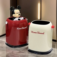 Dustbin High-End Sense Trash Can Household Double Barrel Square High-Appearance Bedroom Toilet Waste