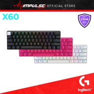 Logitech G PRO X60 Lightspeed Wireless Gaming Keyboard, LIGHTSYNC RGB, Dual-Shot PBT Keycaps - Black