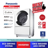 Panasonic Inverter Washer Dryer (10kg/6kg) NA-D106X1 (Cuble) Mesin Basuh & Pengering