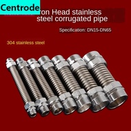 Metal Hose1.2 1.5 2 Inch Stainless Steel Central Air Conditioning Bellows Iron Head Cold and Hot Explosion-proof Metal Hose