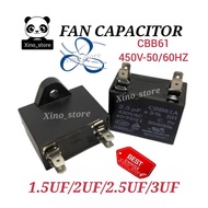 Fan Capacitor Air Conditioning Fan Motor Run Capacitor Fan Condenser Pin Type 1.5uf 2uf 2.5uf 3uf