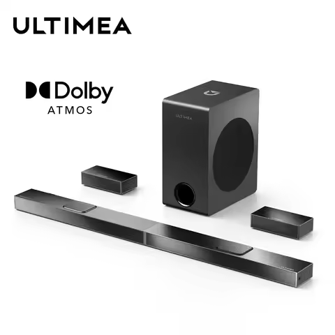 ULTIMEA 520W 5.1.2 Soundbar with Dolby Atmos for Smart TV,4K HDR Pass-through,Home Theater Wireless 