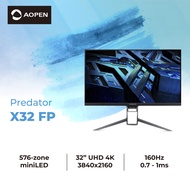 ACER PREDATOR X32 FP 32-Inch IPS 4K UHD 160Hz 0.7ms 0 Frame Slim Flat LCD FreeSync Prem PRO Gaming Monitor [3840x2160]