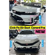 Civic fe air duct canard bumper lips skirt