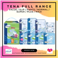 TENA ADULT DIAPERS CARTON SALE - VALUE / SLIP PLUS / SUPER / MAXI / PANTS NORMAL / PLUS