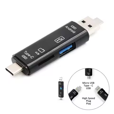 5 In 1 Usb 3.1 Card Reader High Speed SD TF Micro SD Card Reader Type C USB C Micro USB Memory OTG C