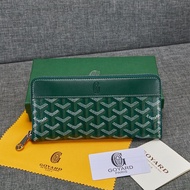 Goyard กระเป๋าใส่เงินหนังแท้กระเป๋าสำหรับทั้งเพศหญิงและชายกระเป๋าสตางค์หนังวัวหรูหราสำหรับผู้ชายและผ