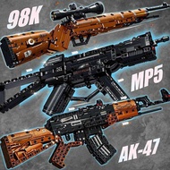 The ak47 toy assembly model boy birthday gift assembled blocks CS game 98K weapon AWM