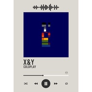 Poster Coldplay album X&Y With Song Barcode, Music