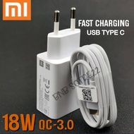 Xiaomi Redmi Note 7 Charger / 7 Pro 18 Watt Original Usb Type C Fast Charging Charger 18W Full Set A