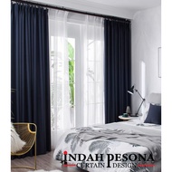 B17 Ready Made Curtain 99%Blackout Siap Jahit Langsir Langsir RAYA Kain Tebal 100%Polyester Blackout