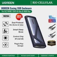 Mall inline badgeUGREEN Casing SSD Enclosure UP to 8Tb For M.2 NVME /SATA M-Key & M&B Key Super Spee