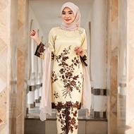 Muslimah Raya Dress New Collection |     Kurta India Long Sleeve |     3D Floral Print |     Straigh