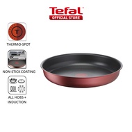 Tefal Ingenio Daily Chef Induction Frypan Wok Pan Cookware Set Red 26cm/28cm/3pcs