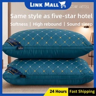 Cotton pillow 5 Star Hotel Pillow Neck Supportive Viral Soft Bantal Tidur Bantal Tebal Comfortable P