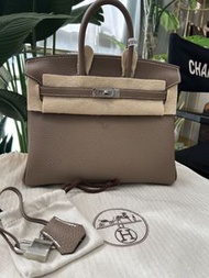 Hermes birkin25大象灰 W stamp