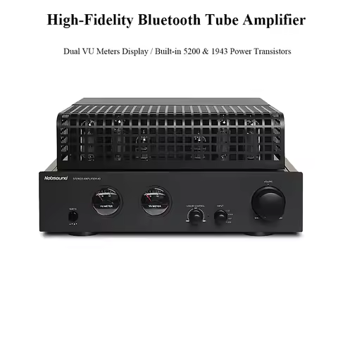 A9 Class AB Vacuum Tube Audio Power Amplifier HiFi Audiophile Amp Bluetooth 5.3 150W Power With 6P15