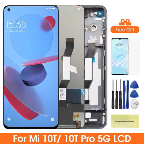 Screen for Xiaomi Mi 10T Pro 5G Lcd Display Digital Touch Screen With Frame Assembly for Xiaomi Mi 1