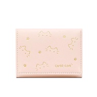dompet wanita  Dompet pendek lipat kecil dompet wanita dompet kucing beg kad wang tunai