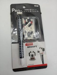文具穎: 2012日本製 pen + snoopy nanoblock 史努比原子筆
