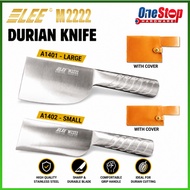 SAMLEE STAINLESS STEEL Durian Knife Large/Small with cover SAMLEE pisau buka durian