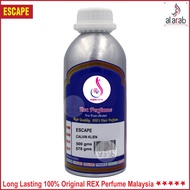 ESCAPE Rex Perfume Pati Minyak Wangi No Alcohol Unisex Attar 500ml 250ml 100ml 50ml Bran