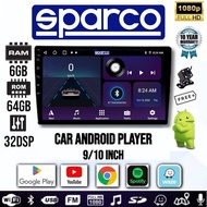 [12GB RAM+256GB ROM] Sparco Android Player 9"10" inch Quad Core Car Multimedia MP5 Player WIFI