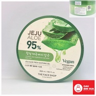 Gel Dưỡng Da The Face Shop Jeju Aloe 95% Vegan Soothing Gel 300ml - Làm Mát Và Làm Dịu Cho Mọi Loại