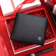 HOÀN TIỀN 15% - Ví da nam cao cấp Bullcaptain Full hộp đựng chất liệu da BÒ nguyên tấm BC01