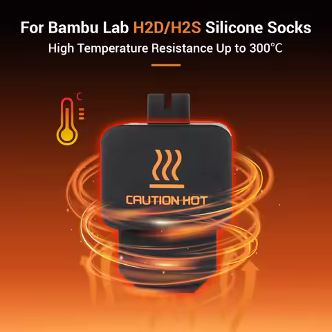 Silicone Sock For Bambu Lab H2d Hotend Spare Parts H2D and H2D Laser Hotend Cover 3D Printer hotend 