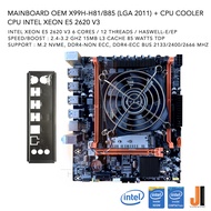 ชุดสุดคุ้ม Mainboard OEM X99H-B85/H81 (LGA 2011) + Intel Xeon E5 2620 V3 With CPU Cooler 2.4-3.2 GHz 6 Cores/ 12 Threads 85 Watts (สินค้าใหม่สภาพดีมีฝาหลังมีการรับประกัน)