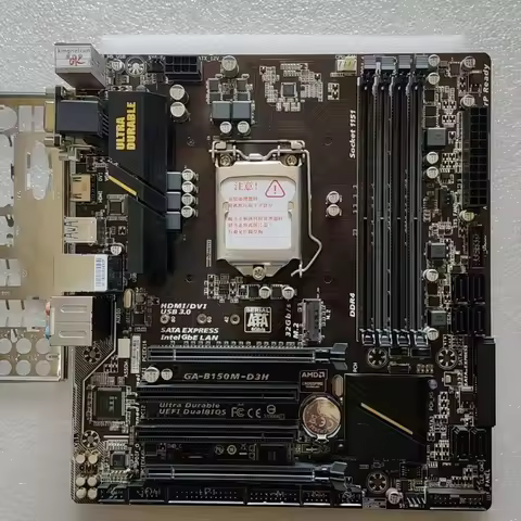 used for Gigabyte GA-B150M-D3H LGA1151 Intel B150 mATX Motherboard DDR4 HDMI M.2 6/7th Gen CPU