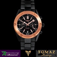 TOMAZ Watch HECTOR GR04B-D14 Stainless Steel [Full Black / Rosegold] Original [New] Ready Stock