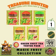 Basilur Magic Fruit Green Fruit Tea Tester Pack 1 x 1.5gram Individual Teabag