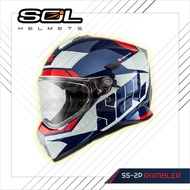 ☁DOT Helmet Motor Cross Dual Sport SS-2P RAMBLER (CAP percuma untuk ahli)-SOL HELMET pengedar eksklusif☛