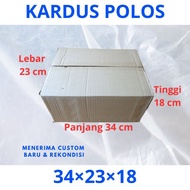 Plain cardboard size 34 田 23 田 18 cm 1 play