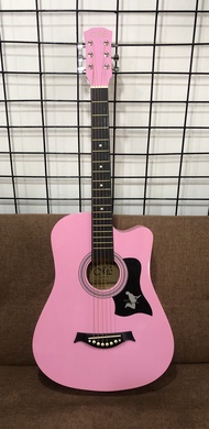 กีตาร์โปร่ง กีตาร์โปร่ง MC-38 นิ้ว คุณภาพเสียงดี ราคาถูก มีเหล็กดามคอ ปรับคอได้ มีเหล็กขันคอ แถมกระ