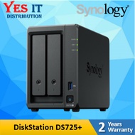 Synology DiskStation DS725+ 2-Bay NAS Storage + HAT3300-4T X2 / HAT3300-6T X2 / HAT3320-8T X2