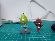 (合售bundle or 滿千贈😍)扭蛋 單眼梨子人+巧克力熔岩草莓人 pear🍐  strawberry🍓  chocolate🍫 gashapon 玩具toy  公仔 模型