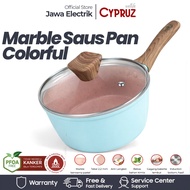 Cypruz Colorful Marble Sauce Pan 16cm Non-Stick Milk Pan Non Stick Pot