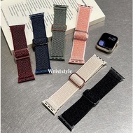 Adjustable length Nylon Watch strap band For Apple Watch S9/8/7/6/5/4/3/2/1 SE2 ULTRA KD19pro Breath