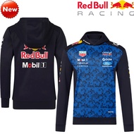 2026 Jaket Sukan Uniseks RedBull Red Bull F1 Team Racing Hoodie Warna Biru-Hitam Corak Kamuflaj N71M