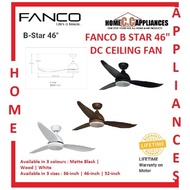 FANCO B STAR 36"/46"/52" DC CEILING FAN