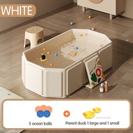 อ่างอาบน้ำเด็กหัดเดินแบบพับได้ Non-Slip Portable Travel Baby Tub for Baby Infant Walker Shower JClub