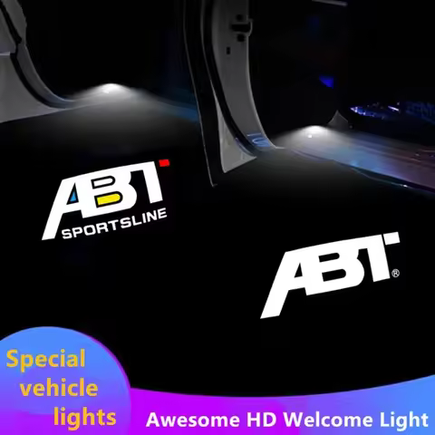 LED Car Door Welcome Light Logo Courtesy Projector Lamp for ABT A6 RS6 S5 S4 A8 A4 A1 A3 SQ7 TT RS4 
