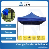 10x10" Roof Night Market Canopy Camping Tent Khemah Canopy Frame 10x10 White Pole Canopy Full set Ro