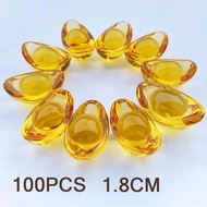 100pcs Lucky Yen Bao Mini Crystal Small Fengshui Wealth Crystal Yuan Bao Lucky Yuan Bao Decoration Y