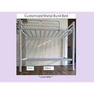 [SG] L175 W80cm Customised Bunk Bed Custom Made Bunk Bed Storage bunk bed Metal Double Decker